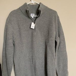GAP NWT grey sweater with zip